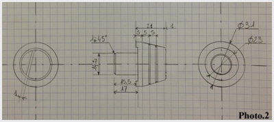 plan embout de guidon
